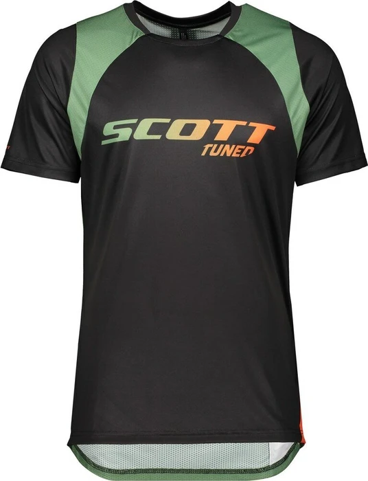 Scott Trail Vertic Trikot kurzarm black/dark ivy green (Herren)