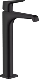 Hansgrohe Axor Citterio E 250 mit Hebelgriff für Aufsatzwaschtische mit Ablaufgarnitur mattschwarz
