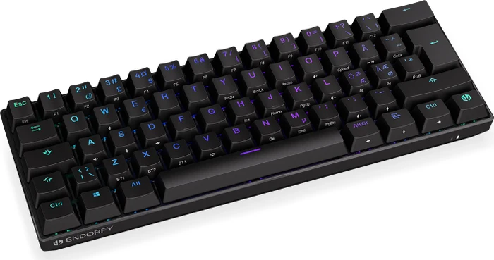 Endorfy Thock Compact Wireless Red, PBT, LEDs RGB, hot-swap, Kailh Box RED, USB/Bluetooth, ND