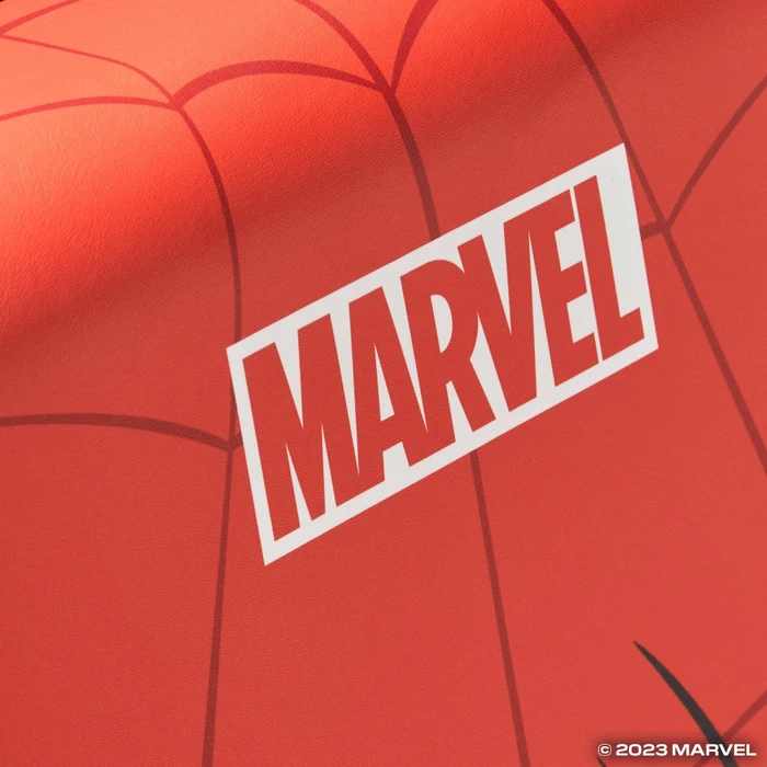 X Rocker Marvel Icon Video Rocker Gaming Bodensessel für Kinder/Jugendliche, Spider-Man rot/blau