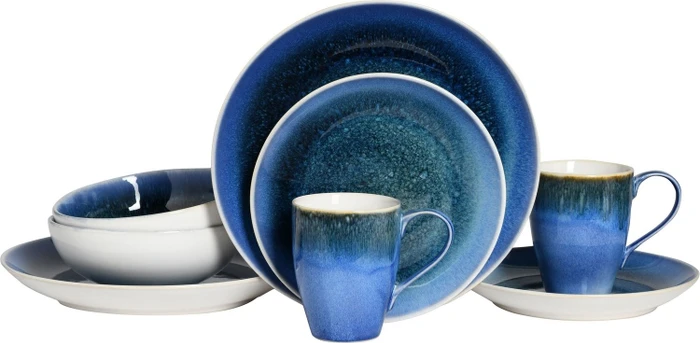 CreaTable Caldera Kombiservice blau, 8-tlg.