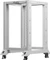 Lanberg Open Rack Series 19" Open Frame Rack 18HE, 4-Pfosten, mit Rollen, Flat Pack, tiefenverstellbar, 430-590mm, RAL 7035, 800mm tief Vorschaubild