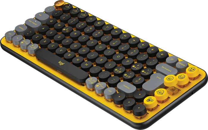 Logitech POP Keys Wireless Mechanical Keyboard, Logi Bolt, Blast, TTC BROWN, USB/Bluetooth, IT