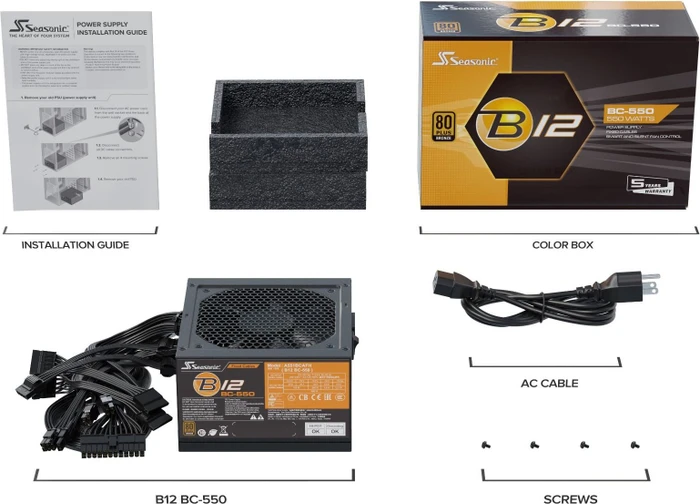 Seasonic B12 BC 550W, ATX