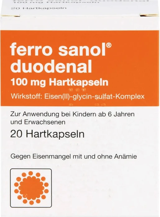 Ferro sanol duodenal Hartkapseln bei Eisenmangel, 20 St