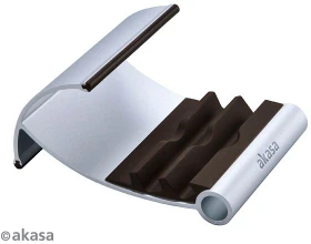 Akasa Leo, Tablet-Stand, silber/braun