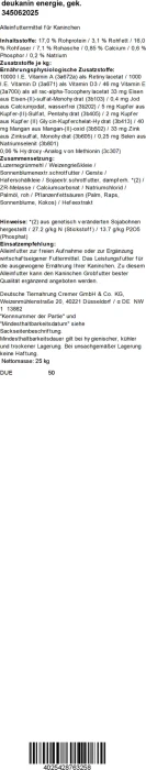 Deuka deukavia energie, Meerschweinchen, 25kg