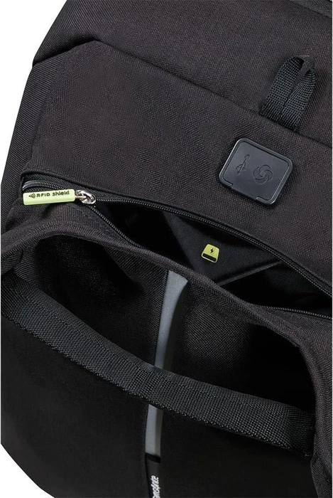 Samsonite Securipak, Backpack, 15.6" Notebook-Rucksack, 45cm, 25.5/30l, erweiterbar, Black Steel