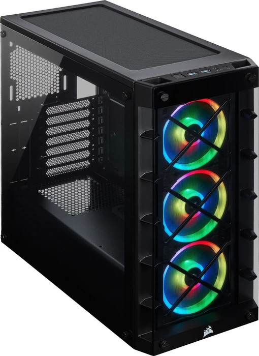 Corsair iCue 465X RGB, schwarz, Glasfenster