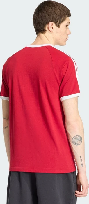adidas 3-Streifen T-Shirt kurzarm team victory red/white (Herren)