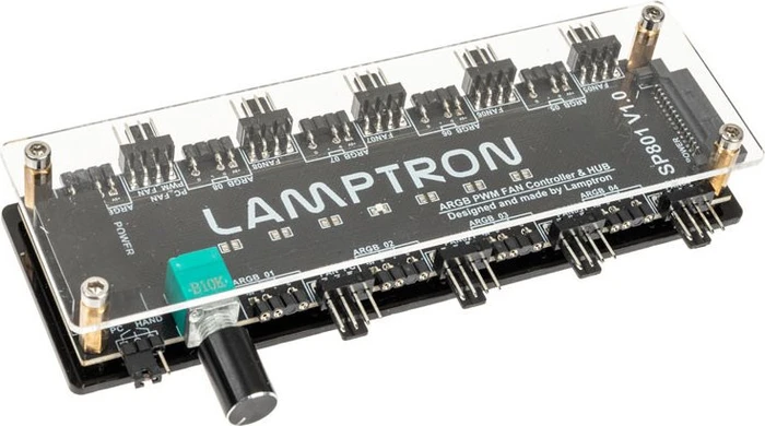 Lamptron SP801, Licht- und Lüfterverteiler, 19-fach