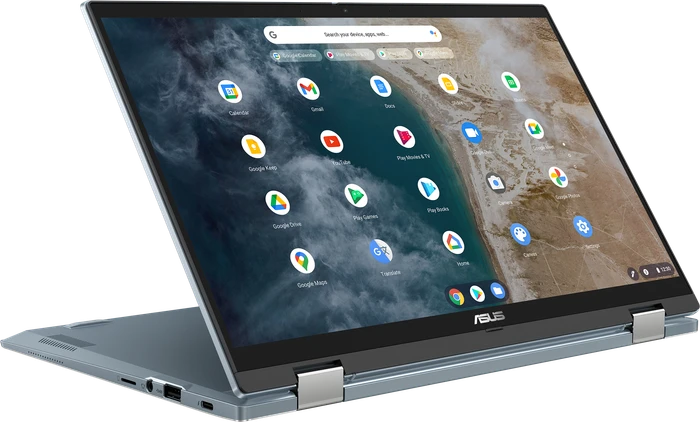 ASUS Chromebook Flip CX5 CX5400FMA-AI0077, AI Blue, Core i5-1130G7, 16GB RAM, 256GB SSD, DE