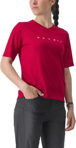 Castelli Trail Tech 2 Trikot kurzarm dark red (Damen)