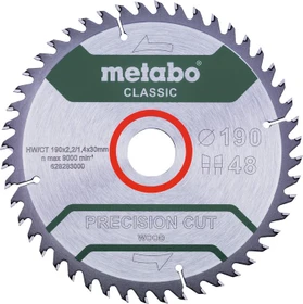 Metabo Precision Cut Wood Classic Kreissägeblatt 48Z, 190x1.4x30mm, 1 Stück