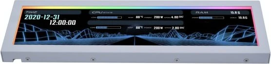 Lian Li 8.8" Universal Screen, Hardware Monitor, weiß, 8.8"