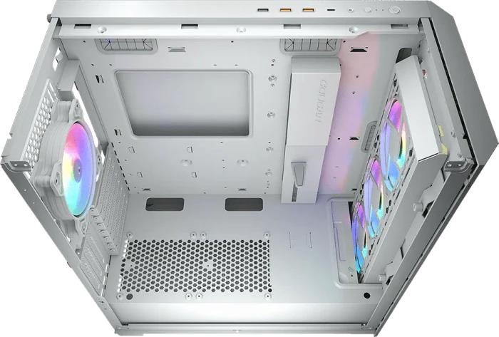 Cougar Duoface Pro RGB White, weiß, Glasfenster