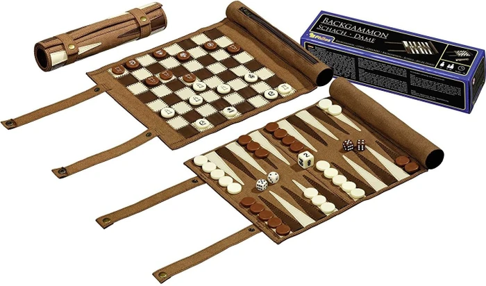 Philos Reisespiel Backgammon Dame Set