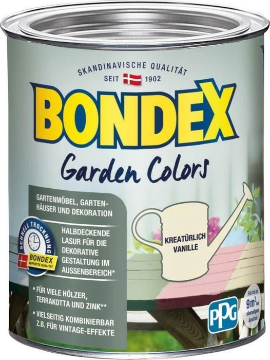 Bondex Garden Colors Lasur außen kreatürlich vanille, 750ml