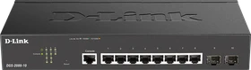 D-Link DGS-2000 Desktop Gigabit Managed Switch, 8x RJ-45, 2x SFP (DGS-2000-10)