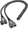 EZDIY-FAB 12VHPWR Kabel, 4x 8-Pin PCIe Buchse auf 16-Pin PCIe 5.0 12VHPWR Stecker, Adapterkabel, 16AWG, schwarz/grau, 50cm Vorschaubild
