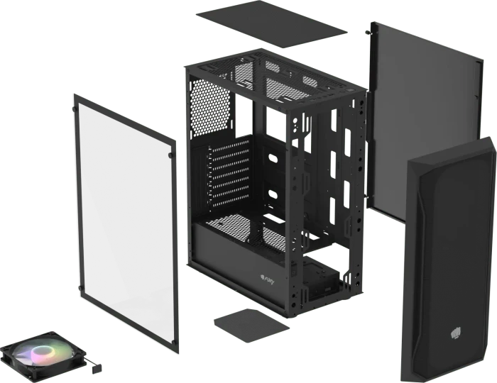 Natec Fury Shobo SH4 RGB, Glasfenster