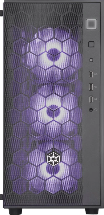 SilverStone Fara R1, schwarz, Glasfenster