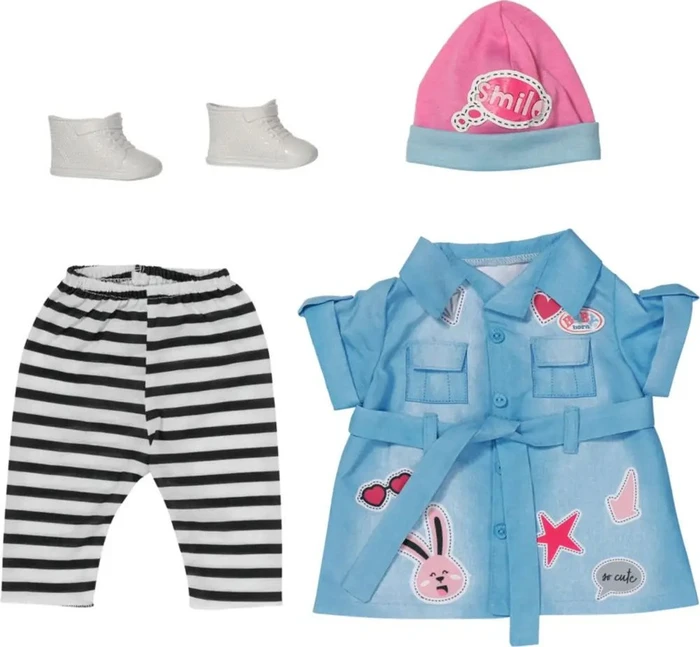 Zapf creation BABY born Mode - Deluxe Jeans Kleid 43cm