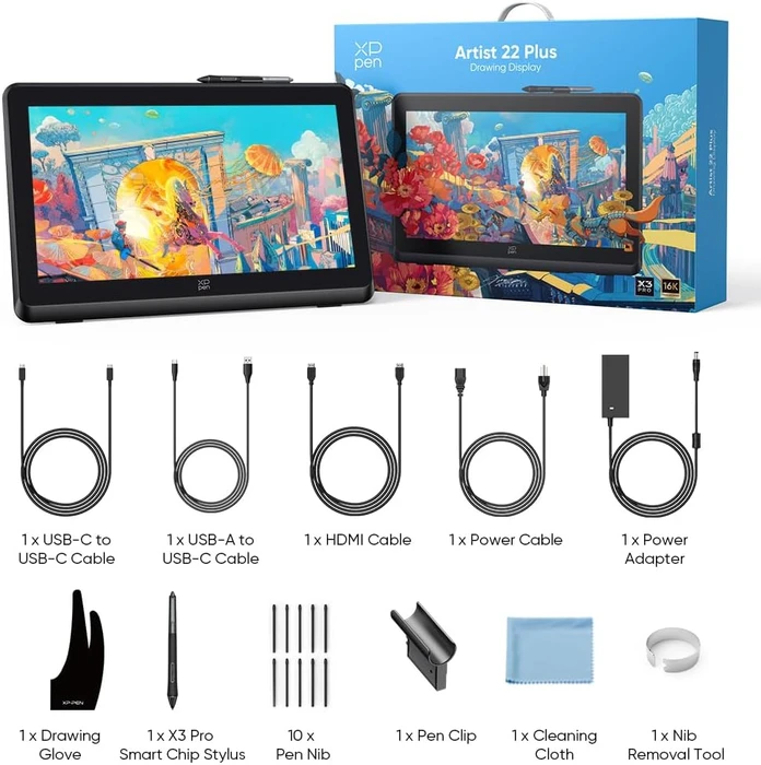 XP-Pen Artist 22 Plus, schwarz