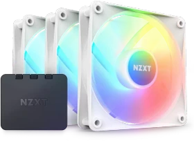 NZXT F Series F120 RGB Core Triple Pack, Matte White, weiss, 120mm, 3er-Pack