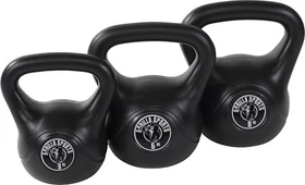 Gorilla Sports Kettlebell aus Kunststoff Gewichtsball 3kg