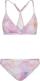 Urban Classics Tie Dye Triangle Back Bikini-Set pink multicolor (Damen)