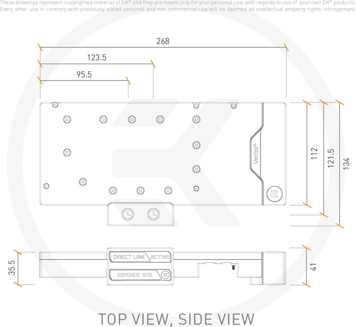 EK Water Blocks Quantum Line EK-Quantum Vector² RE RTX 3080/90 ABP D-RGB, Nickel, Acetal