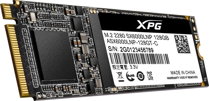ADATA XPG SX6000 Lite 128GB, M.2 2280 / M-Key / PCIe 3.0 x4