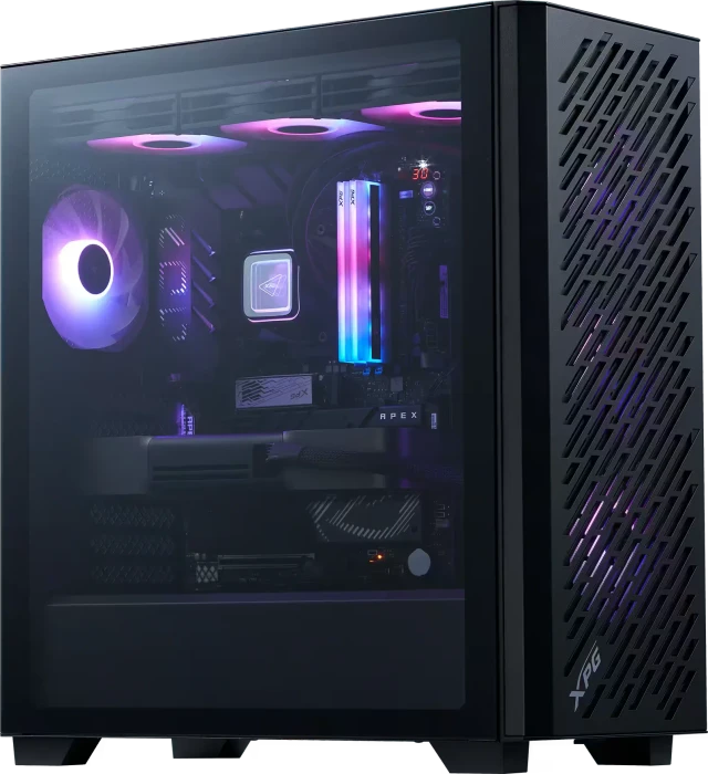 ADATA XPG Valor Air Pro, schwarz, Glasfenster