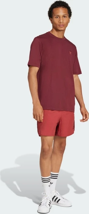 adidas Trefoil Essentials T-Shirt kurzarm shadow red (Herren)