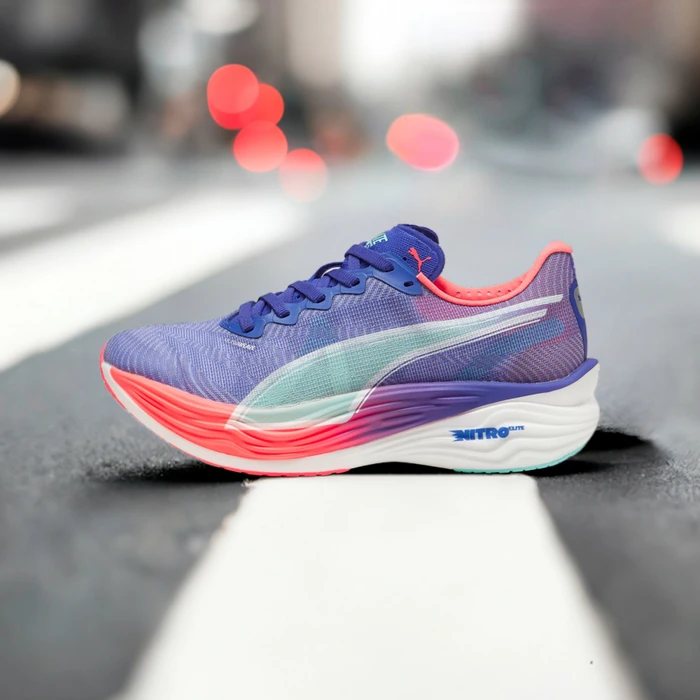Puma Deviate Nitro Elite 3 lapis lazuli/sunset glow/electric peppermint (Damen)