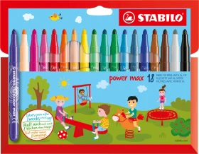 STABILO Power max sortiert, 18er-Set, Etui