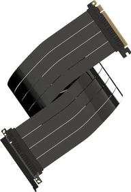LinkUP AVA5 Riser Kabel, gerade, PCIe 5.0, 900mm, schwarz