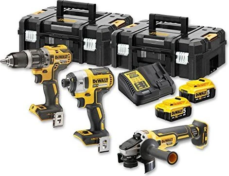 DeWalt DCK384P2T Kombopack Akku-Maschinenset inkl. Koffer + 2 Akkus 5.0Ah