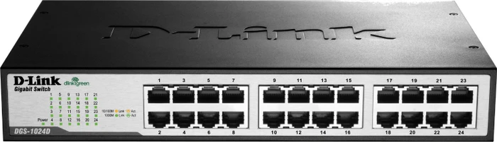 D-Link DGS-1000 Desktop Gigabit Switch, 24x RJ-45