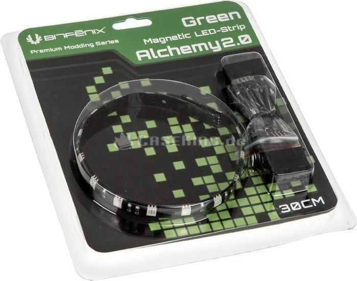 BitFenix Alchemy 2.0 Magnetic, grün beleuchtet