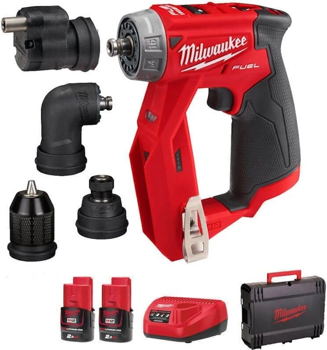 Milwaukee M12 FDDXKIT-202X Fuel Akku-Bohrschrauber inkl. Koffer + 2 Akkus 2.0Ah + Zubehör