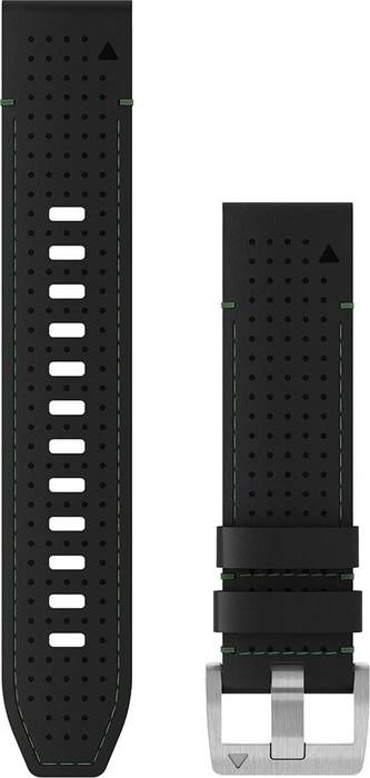 Garmin Ersatzarmband QuickFit 22 Leder schwarz/grün