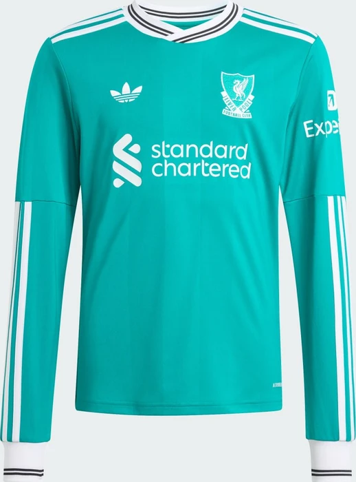 adidas Liverpool FC 2025/2026 Ausweichtrikot langarm (Junior)