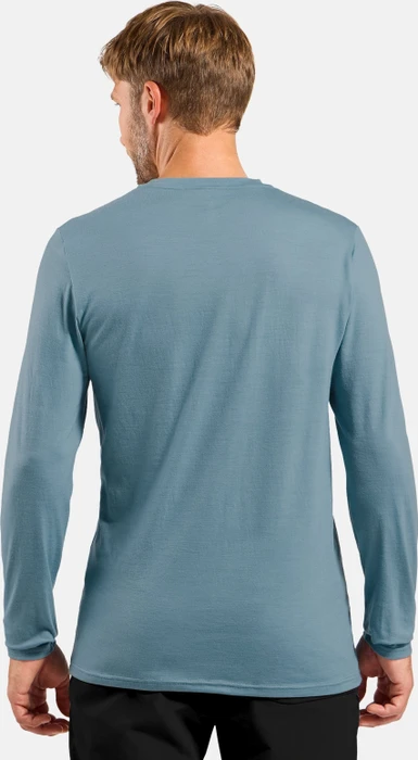 Odlo Ascent Merino 200 Funktionsshirt langarm provincial blue (Herren)