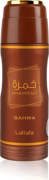 Lattafa Khamrah Qahwa Deodorant Spray, 200ml