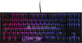 Ducky One 2 RGB TKL PBT, LEDs RGB, schwarz, MX RGB BROWN, USB, DE