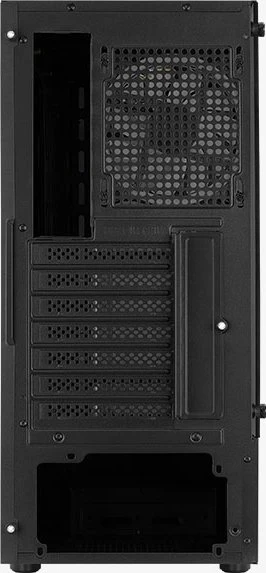 AeroCool Bionic V2, schwarz, Lüfter LED RGB, Glasfenster