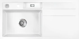 systemceram Bela 100 F Einbau Becken links mit Ablauffernbedienung grönland