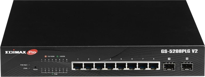 Edimax Pro GS-50 Desktop Gigabit Smart Switch, 8x RJ-45, 2x SFP, 85W PoE+